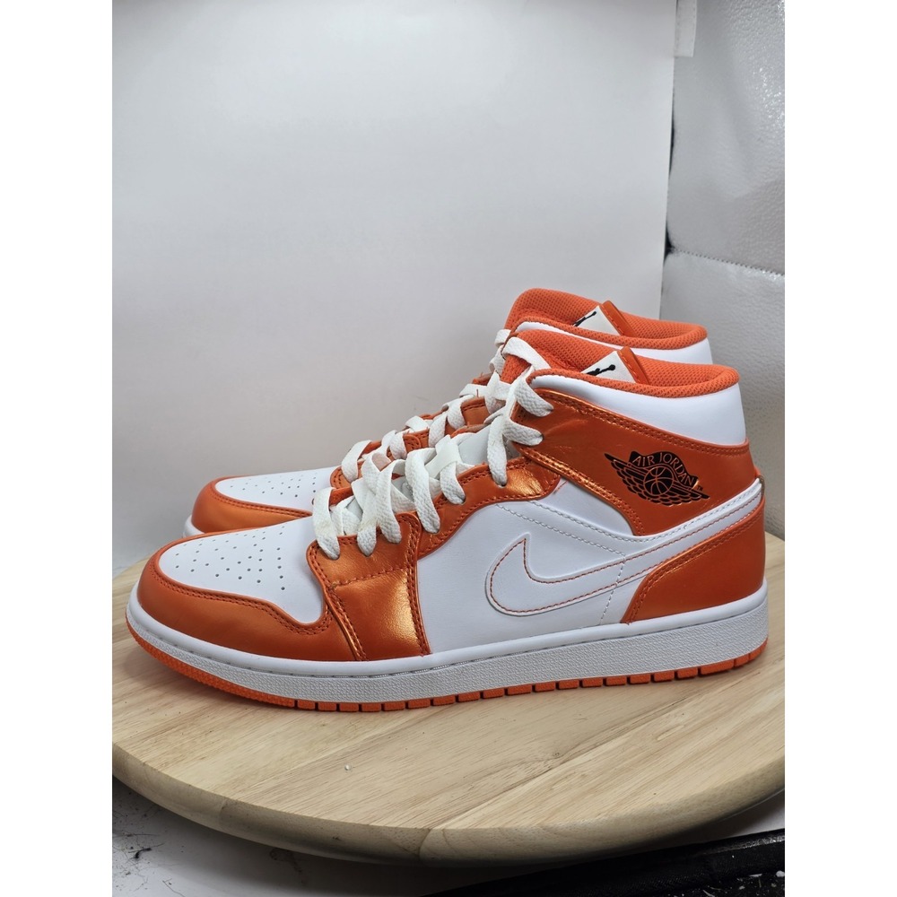 Mens Size 9.5 - Air Jordan 1 SE Mid Electro Orange - New in Box